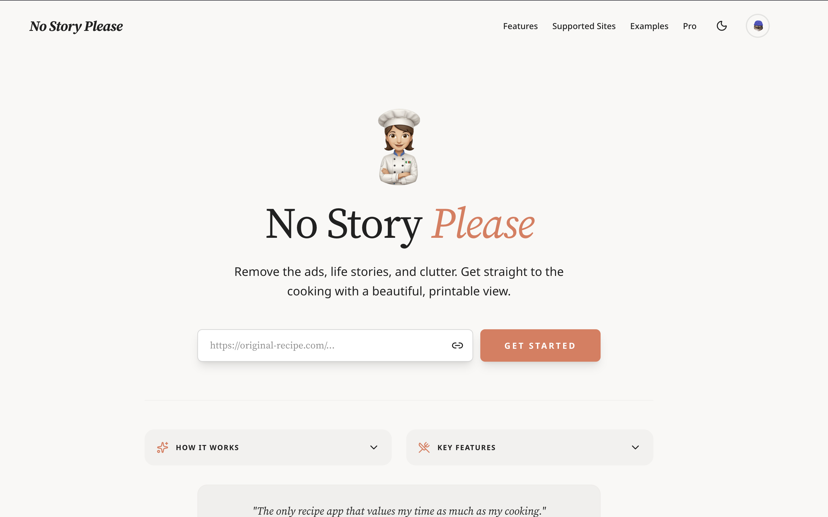 No Story Please